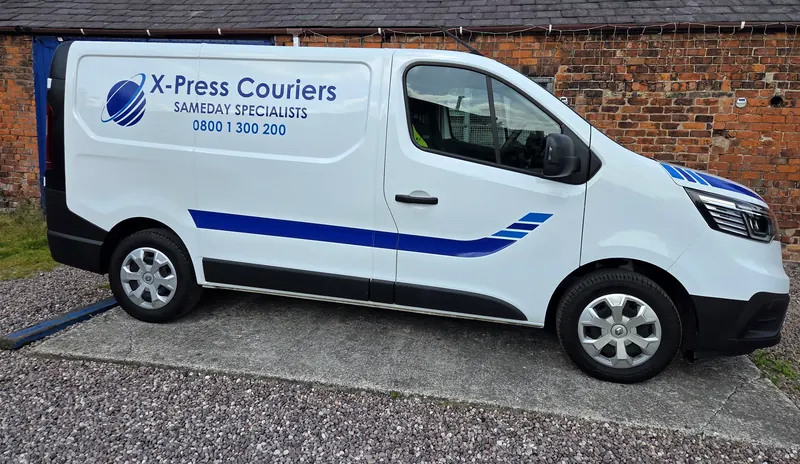 X-Press Couriers short-wheelbase van in company livery